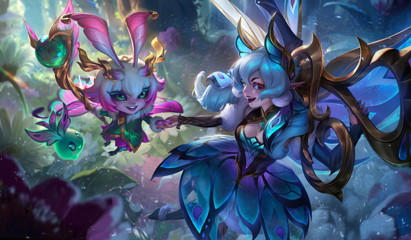 【新皮肤上架公告】花仙子皮肤上线，格温璐璐炫彩全吞