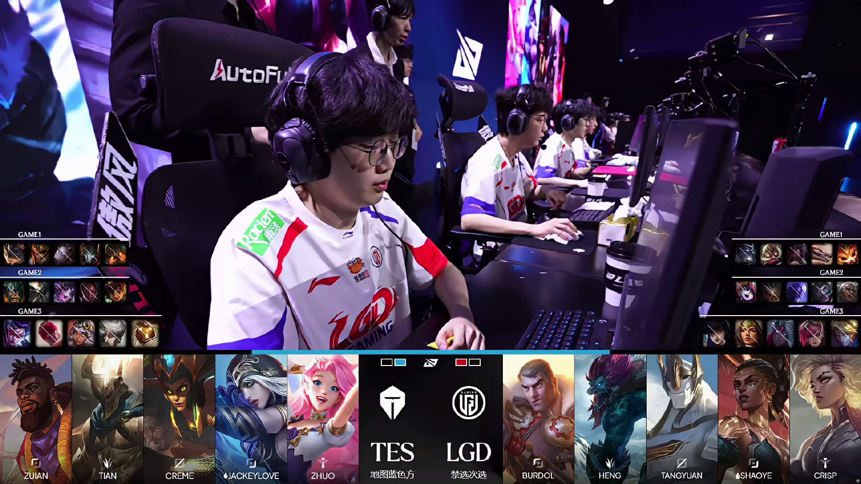 LPL第三赛段:TES战胜LGD,ZUIAN获MVP