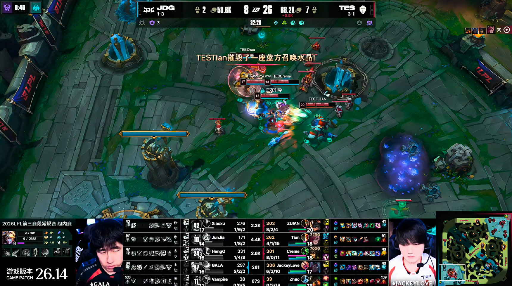 TES 1-0 JDG 赛后评论