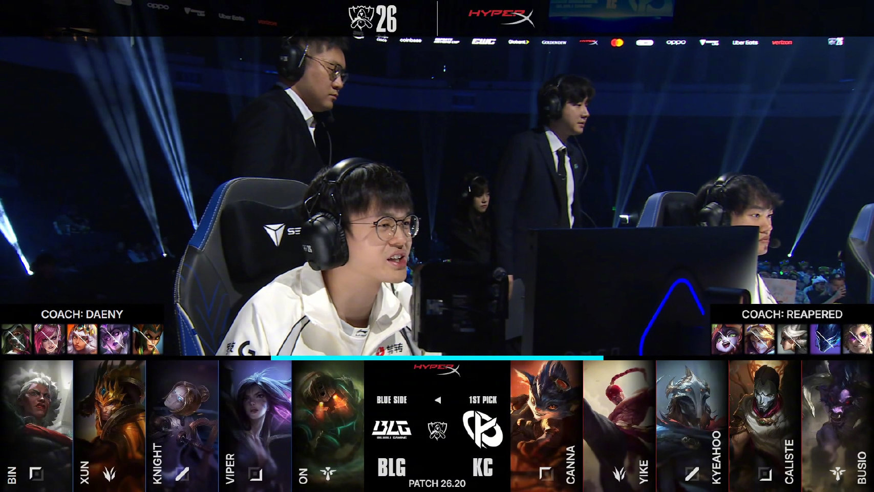 2026全球总决赛瑞士轮第四日：BLG 1:0战胜KC