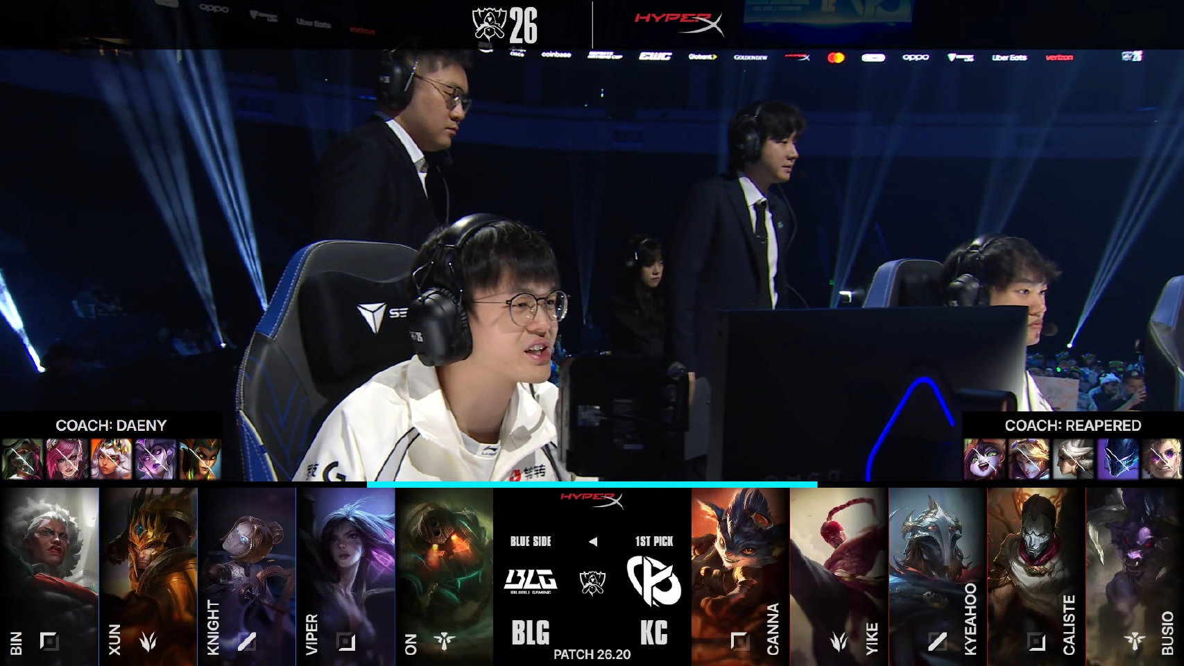 2026全球总决赛瑞士轮第四日：BLG 1:0战胜KC，Viper获MVP