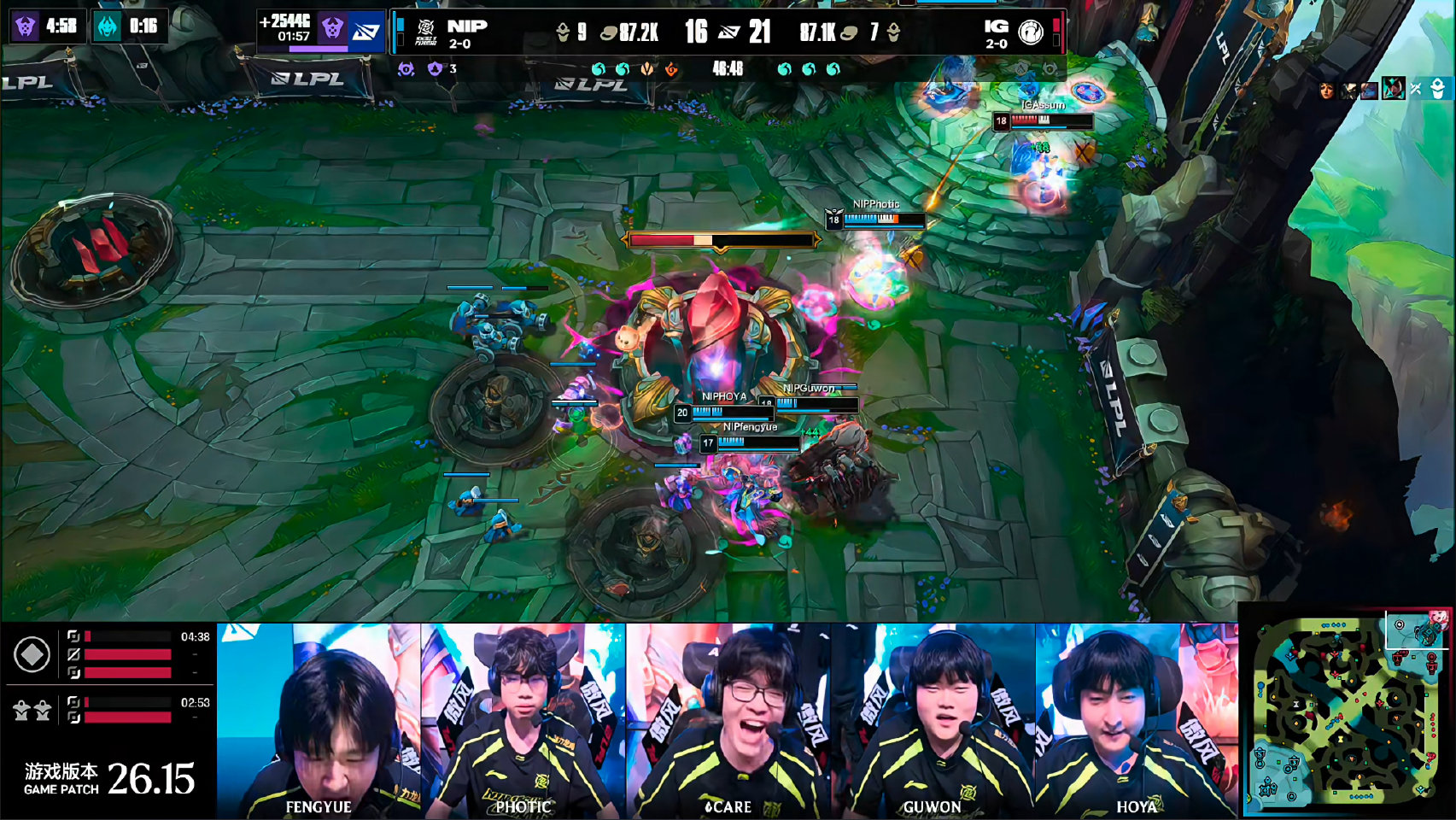 NIP 2-1 IG 拿下涅槃大王，翻盘IG