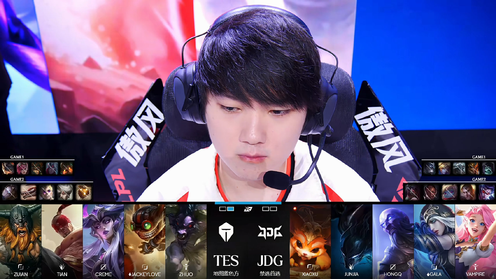 TES 2:0 JDG,Tian 获全场 MVP