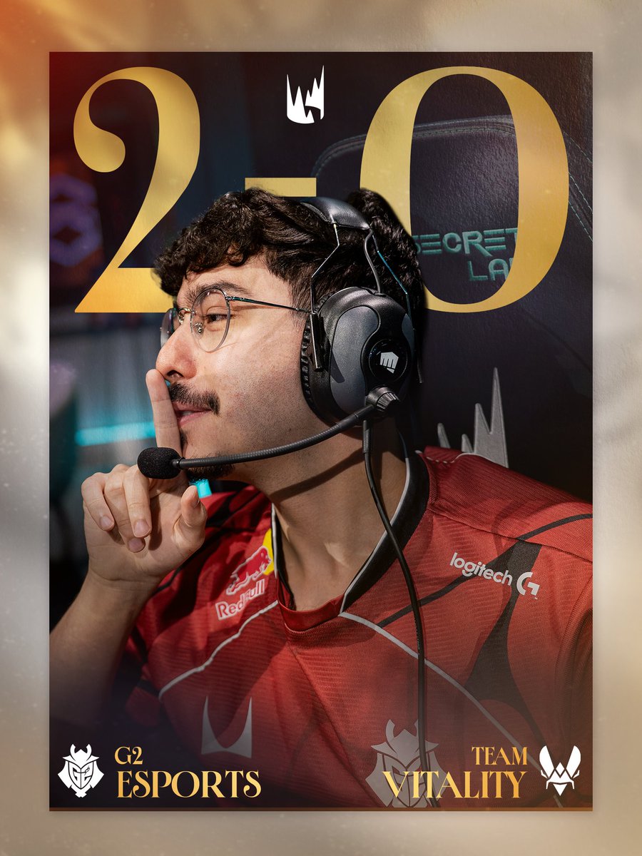 G2 2-0 战胜对手，距离 Worlds2026 仅一步之遥