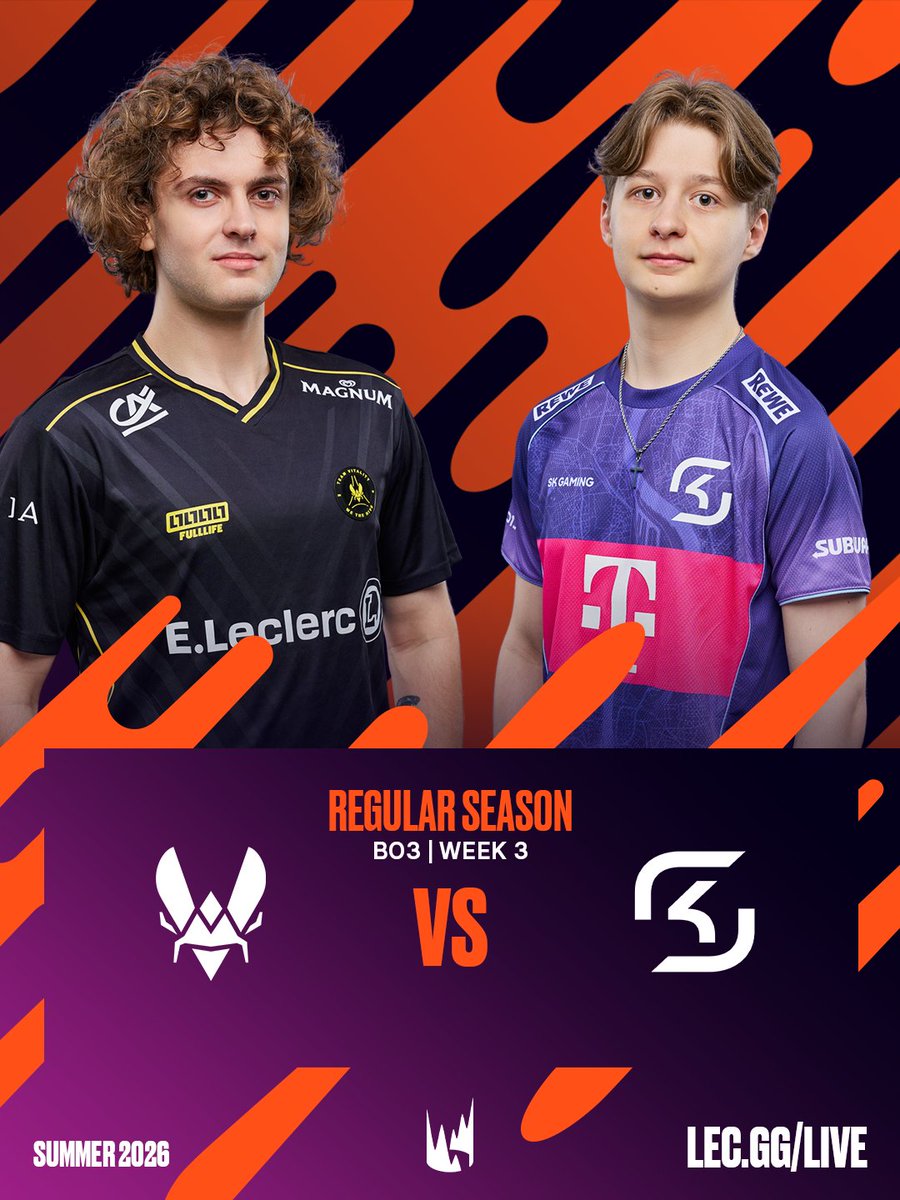 LEC：Team Vitality 与 SK Gaming 正在召唤师峡谷开战
