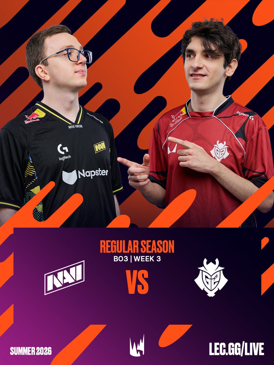 LEC 今日收官：NAVI 对阵 G2 现在开始