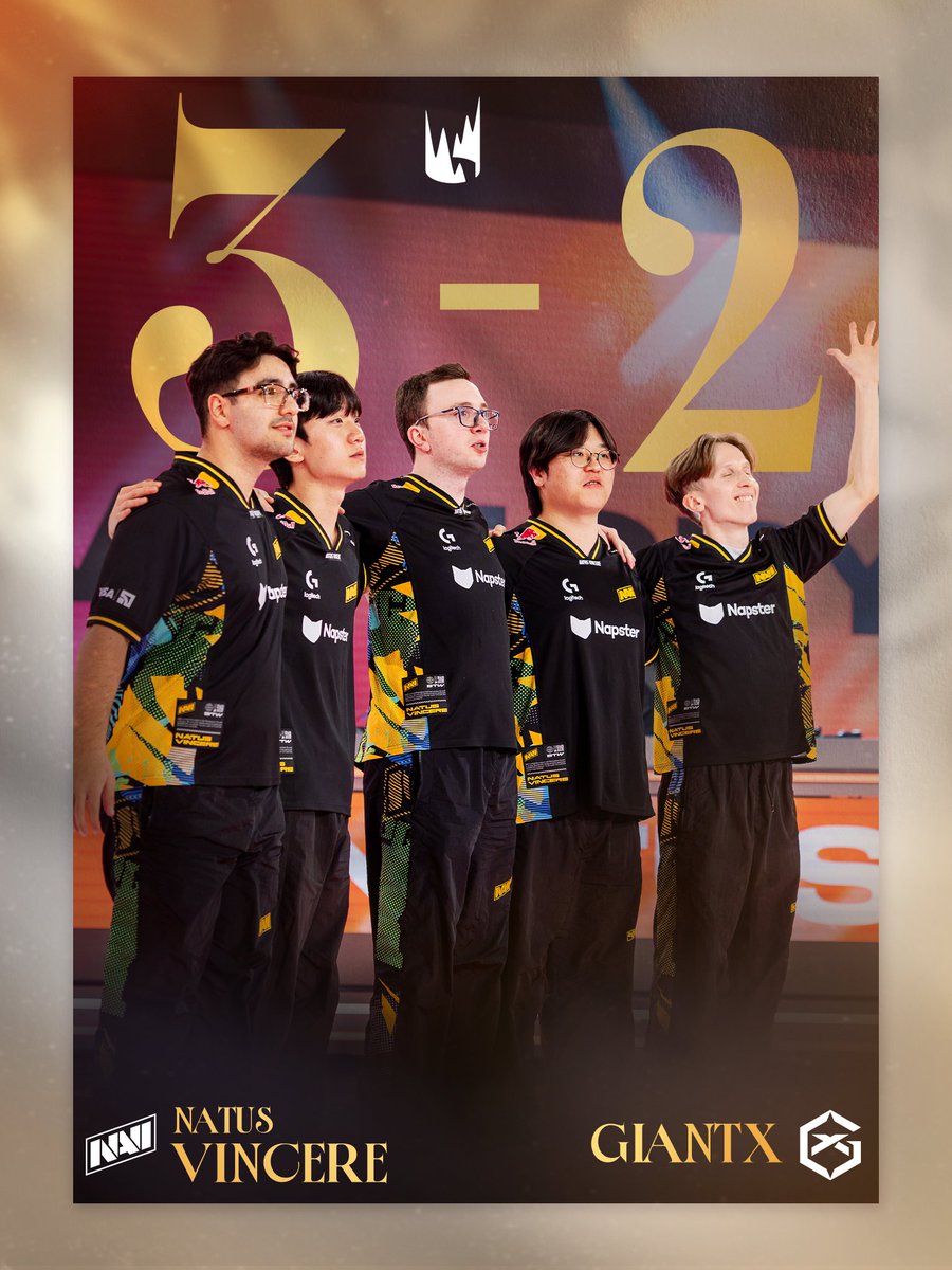 LEC：NAVI 击败 GX 晋级败者组前四