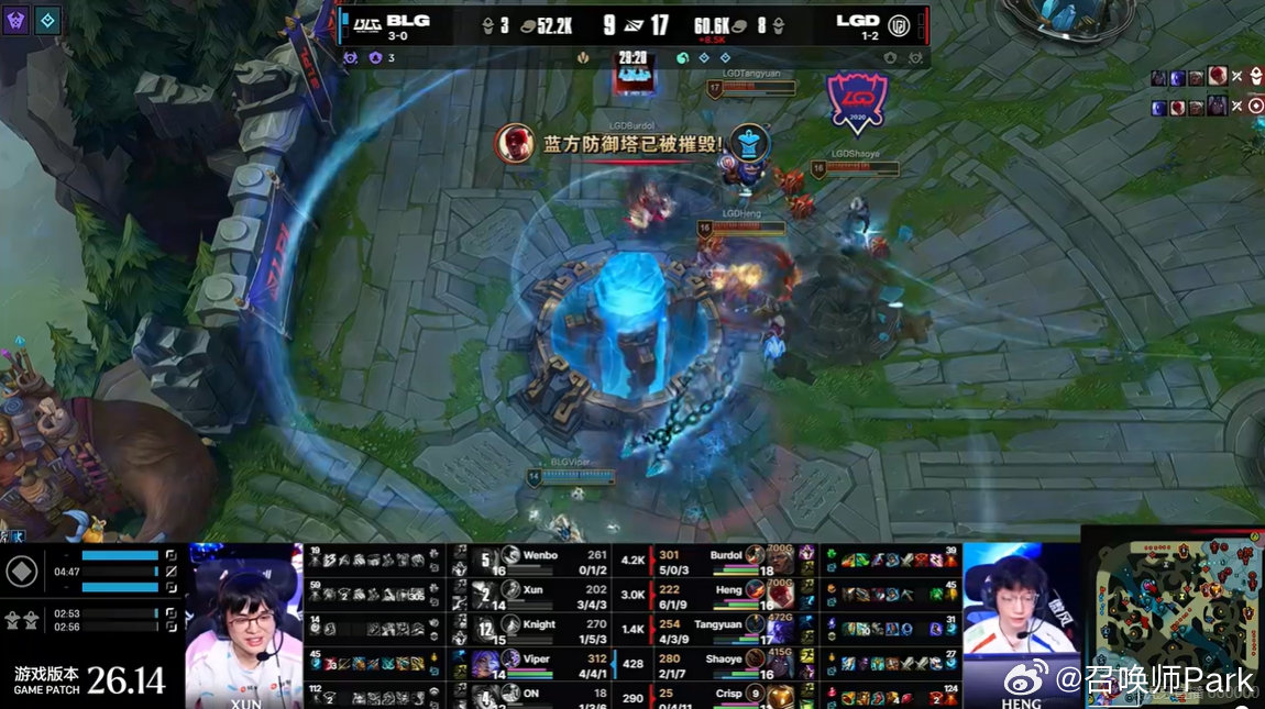 LGD翻盘BLG，Heng盲僧表现出色